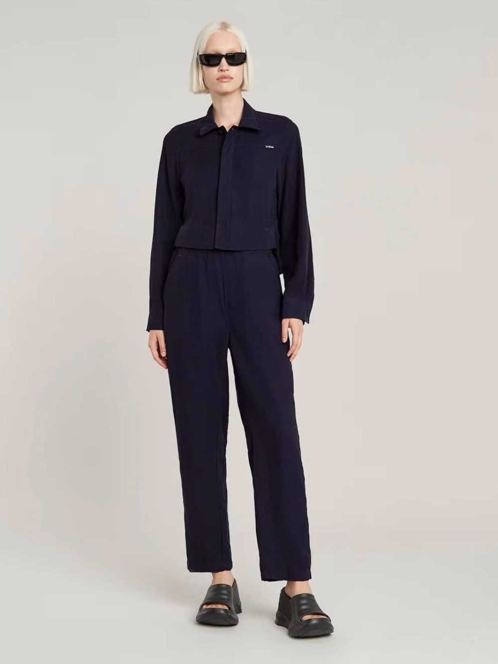 G-Star RAW Modular Army Jumpsuit NWT M Osaka Blue Convertible Utility